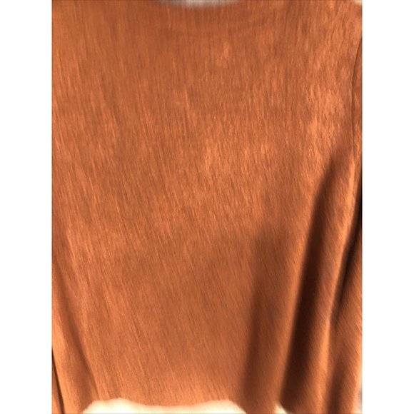 Jolt Women’s Pullover Size Small Long Sleeve Rust Color Bottom Lace Trim - Picture 10 of 10